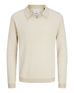 Свитер с v-образным вырезом Sweater, кремовый Jack & jones