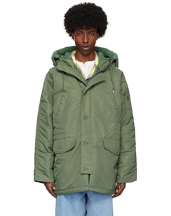 Зеленая парка с капюшоном Olten Carhartt work in progress