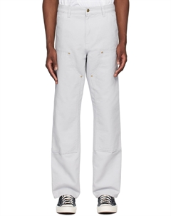 Серые брюки с двойным коленом, Basalt Carhartt work in progress