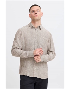 Рубашка Langarmhemd BHBOBBY Shirt stripe 20717860 modisches Langarmhemd, цвет Leinenmix-QualitätBraun Blend