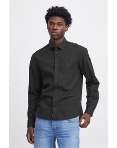 Рубашка Langarmhemd BHShirt 20716367 Shirt aus Leinenmix, черный Blend