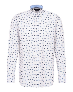 Рубашка Freizeithemd 1:1 Arm, цвет marine Bugatti