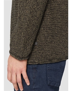 Пуловер Strickpullover langarm, оливковый Qs