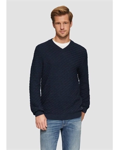 Пуловер Strickpullover langarm, синий S.oliver