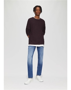 Пуловер Strickpullover langarm, фиолетовый Qs