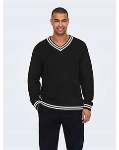 Пуловер Pullover, черный Only & sons