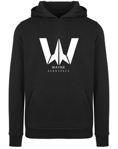 Пуловер Hoodie DC Comics Justice League Movie Wayne Aerospace, черный F4nt4stic