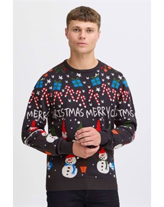 Пуловер Strickpullover BHCHRISTIAN 21301277ME weihnachtlicher Strickpullover, синий Blend