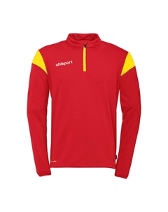 Функциональная рубашка 1/4 ZIP TOP Squad 27, цвет rot/limonengelb Uhlsport