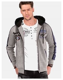 Спортивная куртка Sweatjacken, цвет grau melange Cipo&baxx