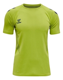 Функциональная рубашка T-Shirt S/S Raglanärmel Hmllead Multisport Herren, цвет LIME PUNCH Hummel