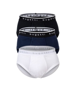 Трусы Slip 3er Pack, цвет Weiß/Schwarz/Blau Bugatti