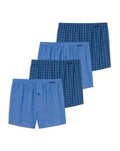 Трусы боксеры Web-Boxershorts 4er Pack, синий Schiesser