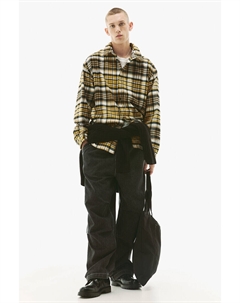 Фланелевая рубашка свободного кроя, желтый H&m
