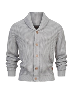 Вязаный кардиган Knit Cardigan Brandox, серый Indicode jeans