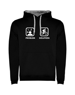 Худи Problem Solution Bike Two-Colour, черный Kruskis