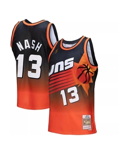 Мужская майка Steve Nash Orange/Black Phoenix Suns 1996/97 Hardwood Classics Fadeaway Swingman Player Mitchell and ness