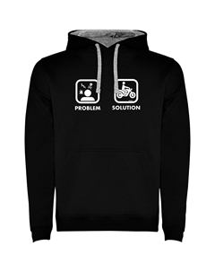 Худи Problem Solution Ride Two-Colour, черный Kruskis