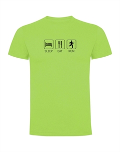 Футболка Sleep Eat And Run, зеленый Kruskis