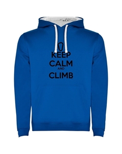 Худи Keep Calm And Climb Two-Colour, синий Kruskis