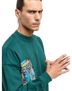 Свитер Sweatshirt De Stermich, изумрудный Carlo colucci