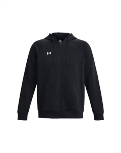 Толстовка Sweatshirt UA RIVAL FLEECE HOODIE FZ, черный Under armour