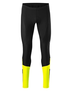 Брюки для тренировок и бега Softshell-Fahrradleggings Essential, цвет Schwarz/Gelb Gonso