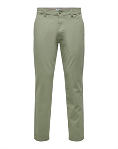 Брюки чинос Hose Chino Basic Reißverschluss Gesäßtaschen, зеленый Only & sons