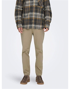 Брюки чинос Chino, бежевый Only & sons