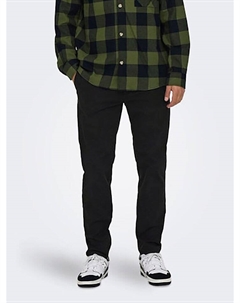 Тканевые брюки Chino, черный Only & sons