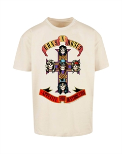 Футболка Oversize T-Shirt Guns 'n' Roses Appetite For Destruction, песочный F4nt4stic