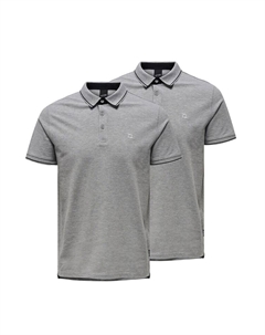 Поло Poloshirt Onsefletcher, цвет Light grey melange Only & sons