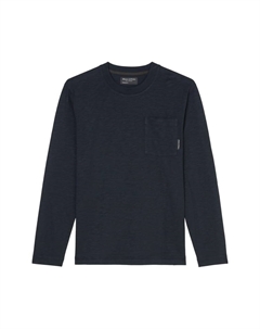 Лонгслив DfC Longsleeve regular, цвет dark navy Marc o'polo