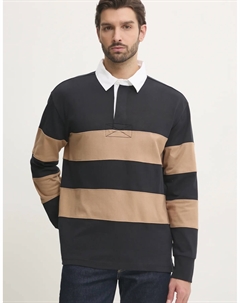 Хлопковый топ с длинными рукавами, черный Gant