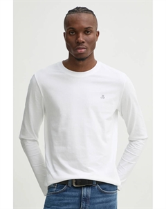 Хлопковый топ с длинными рукавами, белый Marc o'polo