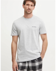 Хлопковая футболка, серый Guess
