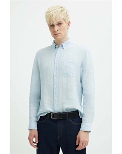 Льняная рубашка, синий Hugo