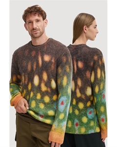 Шерстяной свитер с эффектом рокера, коричневый A.p.c.