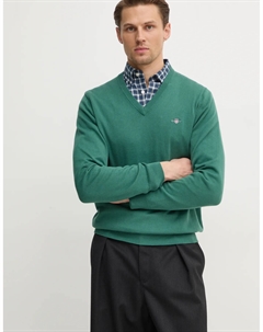 Хлопковый свитер, зеленый Gant