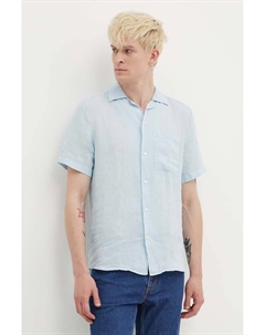 Льняная рубашка, синий Hugo