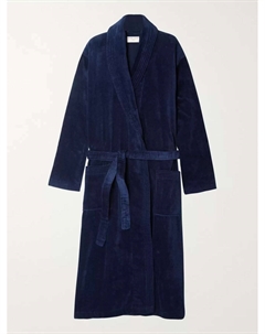 Хлопково-махровый халат, нави Derek rose