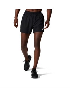 Шорты silver 5 inch shorts 'performance black', черный Asics