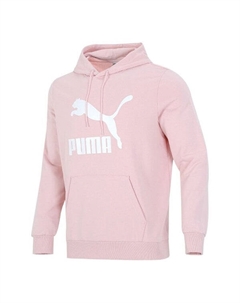 Толстовка classics logo printing pullover sports pink red, розовый Puma