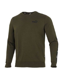 Толстовка side sports round neck pullover green, зеленый Puma