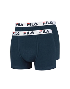 Боксеры с логотипом на поясе - 2 пары, синий Fila