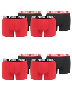Боксеры Boxershorts BASIC BOXER 8P, цвет 786 - Red / Black Puma