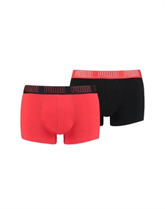 Боксеры Boxershorts BASIC TRUNK 2P, цвет 002 - Red / Black Puma