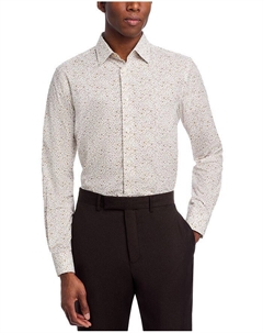 Рубашка приталенного кроя с цветочным принтом, коричневый/бежевый Paul smith