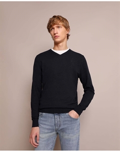 Мужской синий свитер с v-образным вырезом Scalpers