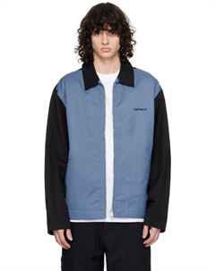 Куртка с черно-синим текстом модуля Carhartt work in progress